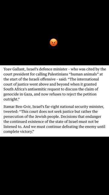 Statements from Yoav Gallant and Itamar Ben-Gvir