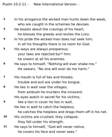 Psalm 10:2-11