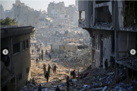 destroyed al-Shifa Hospital