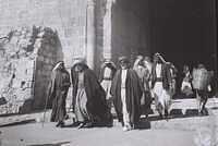 group of Palestinian men walking into Damascus Gate, Jerusalem, 1938 428635077 788138593347825 7554107826148822458 n